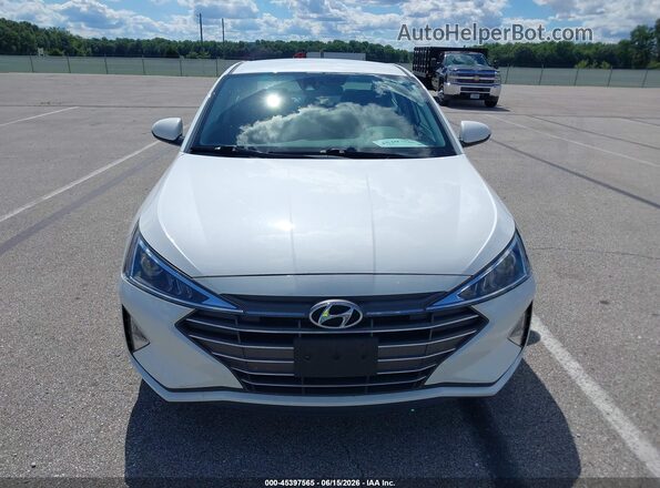 5NPD74LF0LH613893 2020 HYUNDAI ELANTRA White Vista del cuadro de instrumentos