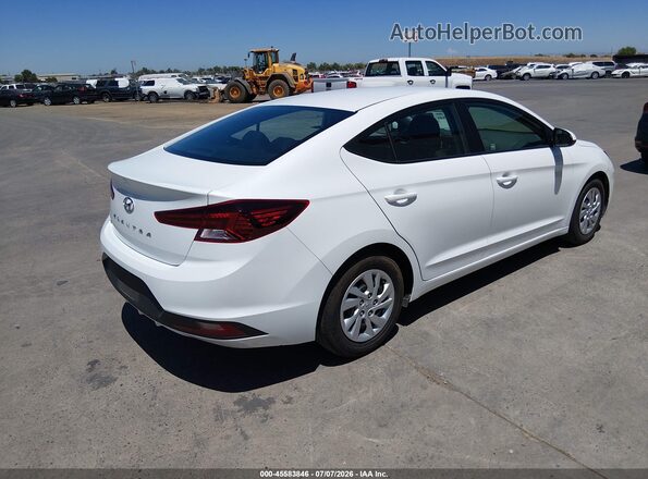 5NPD74LF0LH615742 2020 HYUNDAI ELANTRA White Задня права чверть