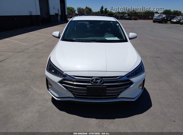 5NPD74LF0LH615742 2020 HYUNDAI ELANTRA White Вид щитка приладів
