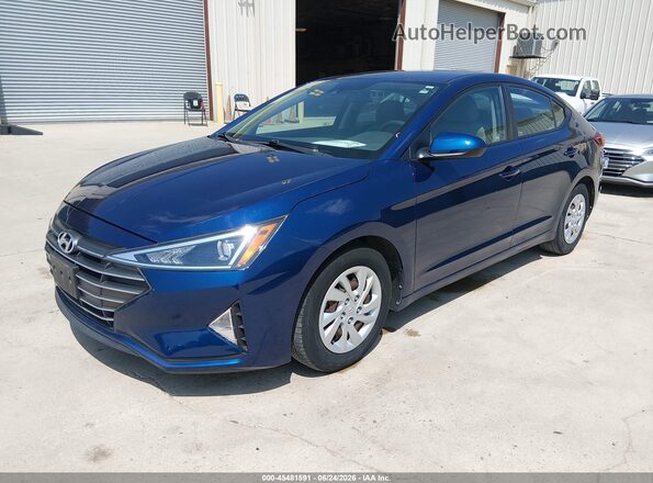 5NPD74LF0LH616275 2020 HYUNDAI ELANTRA Blue წინა მარცხენა ხედი სამი მეოთხედიდან