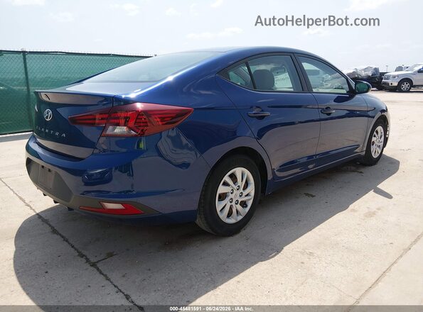 5NPD74LF0LH616275 2020 HYUNDAI ELANTRA Blue უკანა მარჯვენა