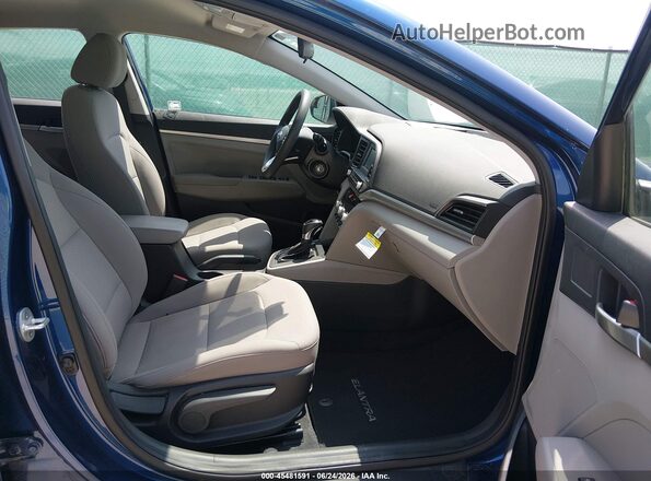 5NPD74LF0LH616275 2020 HYUNDAI ELANTRA Blue წინა სალონის ხედი