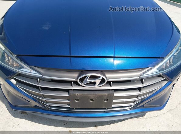 5NPD74LF0LH616275 2020 HYUNDAI ELANTRA Blue ხელსაწყოთა პანელის ხედი