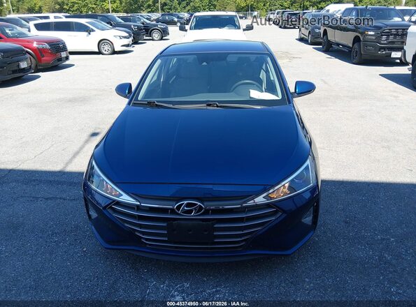 5NPD74LF0LH617751 2020 HYUNDAI ELANTRA Blue Панорамний вид салону 360°