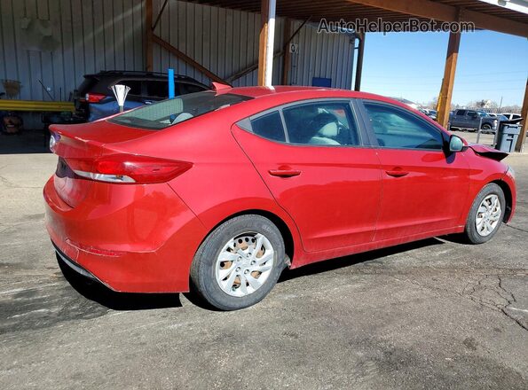 5NPD74LF1HH081657 2017 HYUNDAI ELANTRA Темно-бордовый Задняя правая четверть