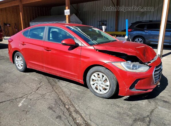 5NPD74LF1HH081657 2017 HYUNDAI ELANTRA Темно-бордовый Передняя правая четверть