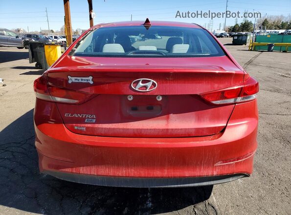 5NPD74LF1HH081657 2017 HYUNDAI ELANTRA Темно-бордовый Вид сзади