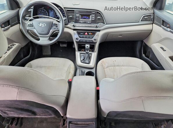 5NPD74LF1HH095543 2017 HYUNDAI ELANTRA Белый Вид панели приборов