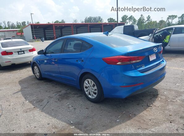 5NPD74LF1HH125754 2017 HYUNDAI ELANTRA Blue Trasero izquierdo