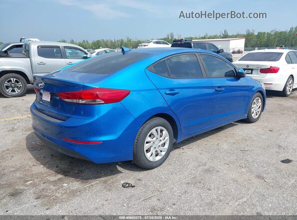 5NPD74LF1HH125754 2017 HYUNDAI ELANTRA Blue Trasero derecho