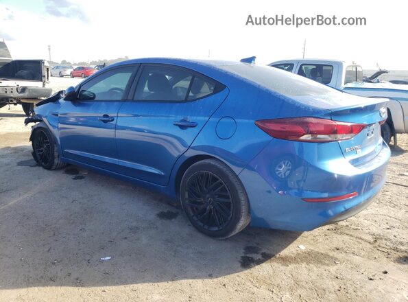 5NPD74LF1HH126273 2017 HYUNDAI ELANTRA Blue Trasero izquierdo