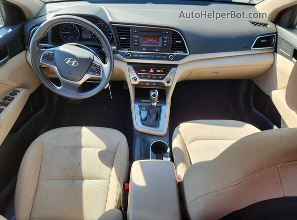 5NPD74LF1HH170659 2017 HYUNDAI ELANTRA Silver Widok deski rozdzielczej
