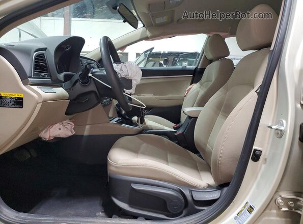 5NPD74LF1HH191530 2017 HYUNDAI ELANTRA Желто-коричневый Вид салона спереди