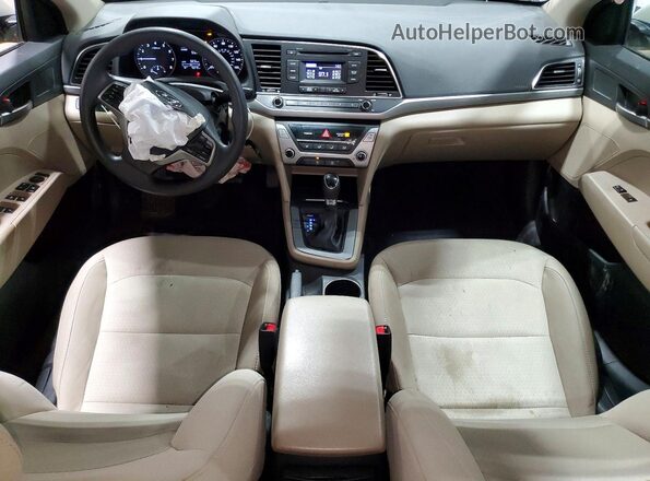 5NPD74LF1HH191530 2017 HYUNDAI ELANTRA Желто-коричневый Вид панели приборов