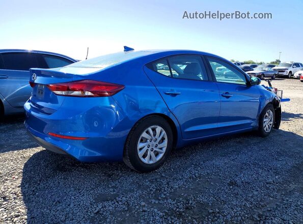 5NPD74LF1HH201814 2017 HYUNDAI ELANTRA Blue უკანა მარჯვენა