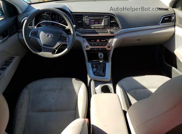 5NPD74LF1HH201814 2017 HYUNDAI ELANTRA Blue წინა პანელის ხედი