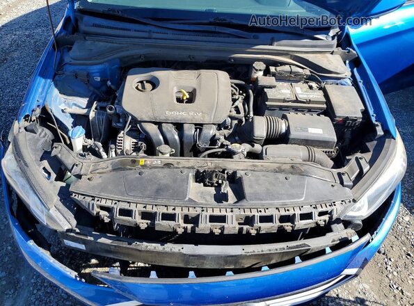 5NPD74LF1HH201814 2017 HYUNDAI ELANTRA Blue უკანა სალონის ხედი