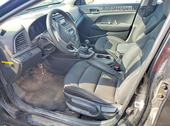5NPD74LF1JH298339 2018 HYUNDAI ELANTRA Black Front interior view