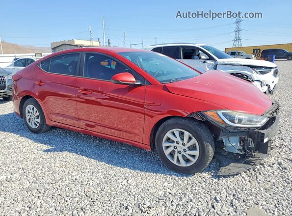 5NPD74LF1JH326995 2018 HYUNDAI ELANTRA Red წინა მარჯვენა