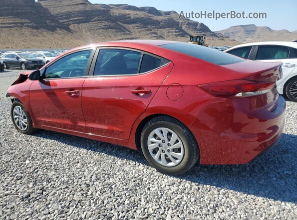 5NPD74LF1JH326995 2018 HYUNDAI ELANTRA Red უკანა მარცხენა