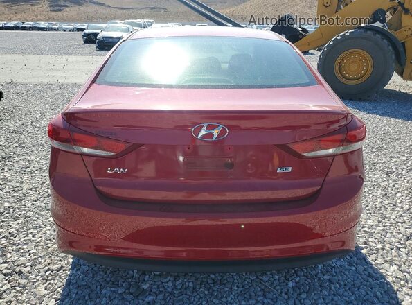 5NPD74LF1JH326995 2018 HYUNDAI ELANTRA Red უკანა ხედი