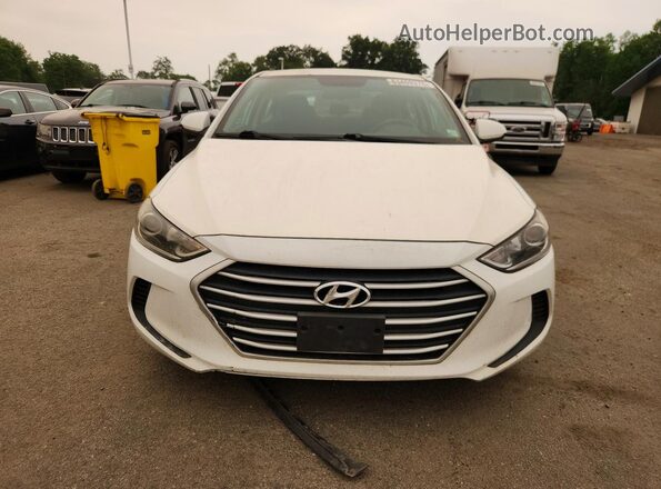 5NPD74LF1JH390695 2018 HYUNDAI ELANTRA White Vista frontal