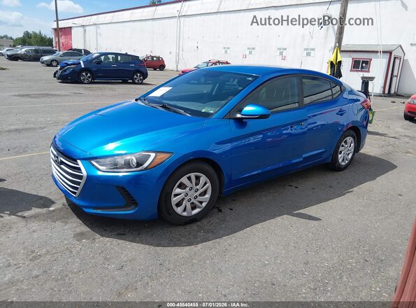 5NPD74LF1JH398571 2018 HYUNDAI ELANTRA Blue Front left