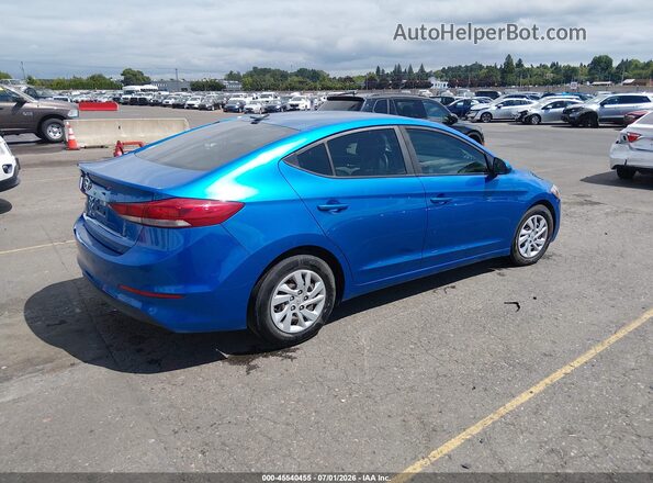 5NPD74LF1JH398571 2018 HYUNDAI ELANTRA Blue Rear right