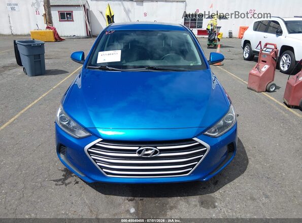 5NPD74LF1JH398571 2018 HYUNDAI ELANTRA Blue Instrument cluster view