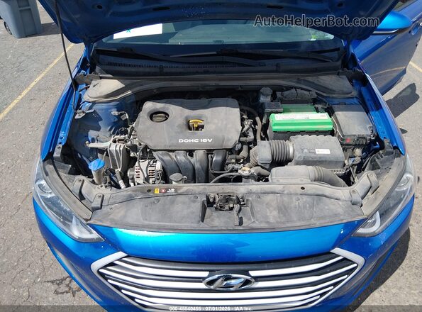 5NPD74LF1JH398571 2018 HYUNDAI ELANTRA Blue Rear view