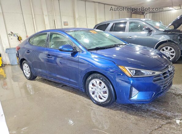 5NPD74LF1KH416262 2019 HYUNDAI ELANTRA Blue Przód prawy