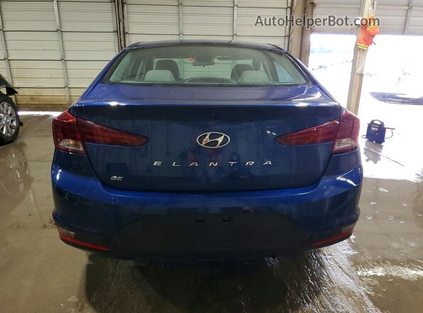 5NPD74LF1KH416262 2019 HYUNDAI ELANTRA Blue Widok z tyłu