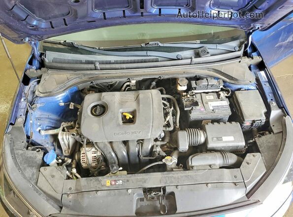 5NPD74LF1KH416262 2019 HYUNDAI ELANTRA Blue Widok wnętrza z tyłu