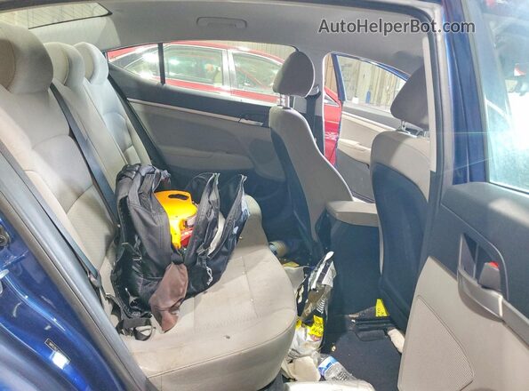 5NPD74LF1KH416262 2019 HYUNDAI ELANTRA Blue Widok tylnych siedzeń