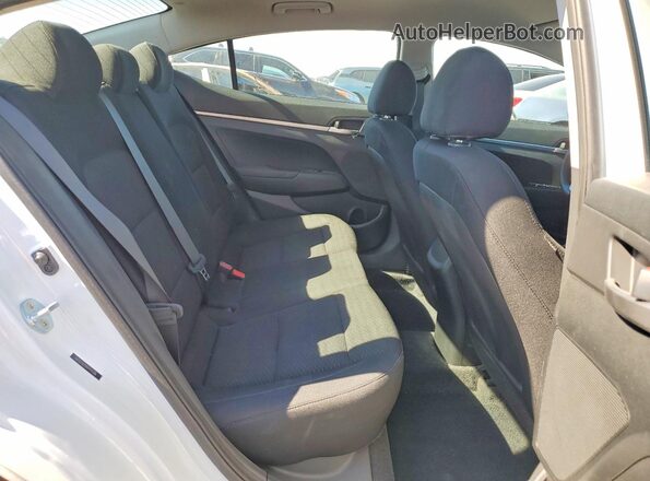 5NPD74LF1KH419386 2019 HYUNDAI ELANTRA White Widok tylnych siedzeń
