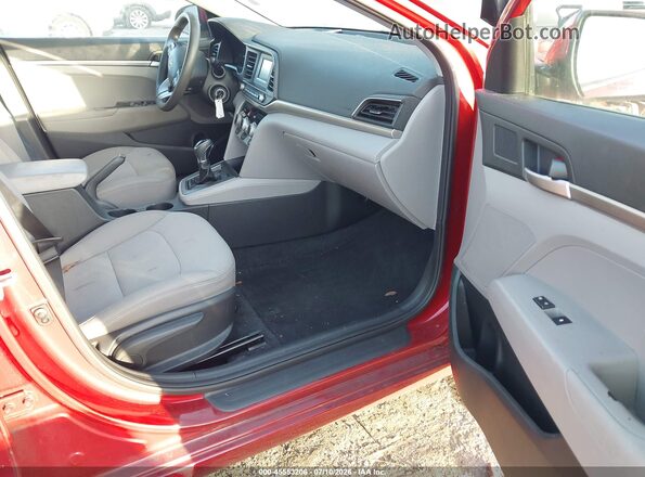 5NPD74LF1KH428668 2019 HYUNDAI ELANTRA Red Вид салону спереду