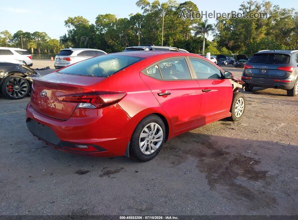 5NPD74LF1KH428668 2019 HYUNDAI ELANTRA Red Задня права чверть