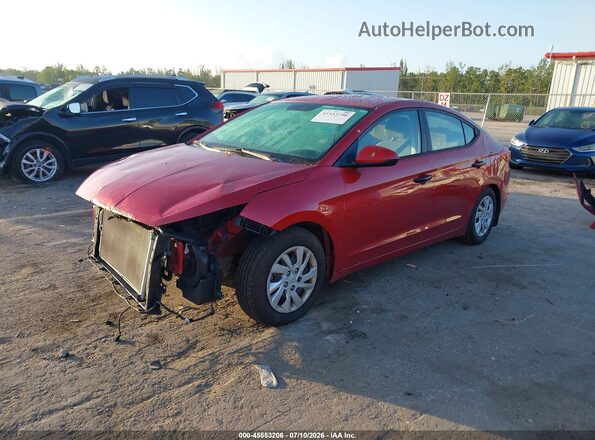 5NPD74LF1KH428668 2019 HYUNDAI ELANTRA Red Передня ліва чверть