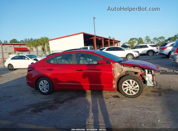 5NPD74LF1KH428668 2019 HYUNDAI ELANTRA Red Панорамний вид салону 360°