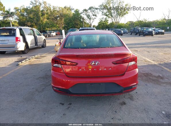 5NPD74LF1KH428668 2019 HYUNDAI ELANTRA Red 