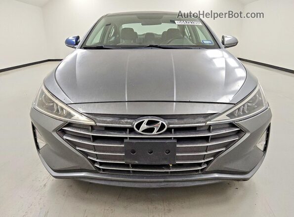 5NPD74LF1KH434440 2019 HYUNDAI ELANTRA Серый Вид спереди
