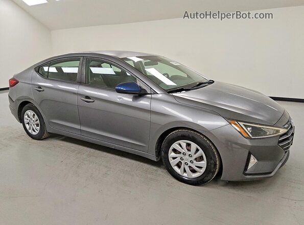 5NPD74LF1KH434440 2019 HYUNDAI ELANTRA Серый Передняя правая четверть