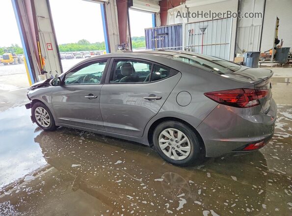 5NPD74LF1KH459466 2019 HYUNDAI ELANTRA Gray Trasero izquierdo