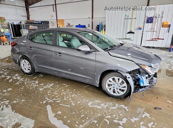 5NPD74LF1KH459466 2019 HYUNDAI ELANTRA Gray Delantero derecho