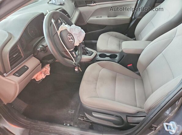 5NPD74LF1KH459466 2019 HYUNDAI ELANTRA Gray Vista interior delantera
