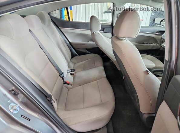5NPD74LF1KH459466 2019 HYUNDAI ELANTRA Gray Vista de los asientos traseros
