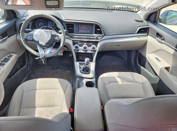 5NPD74LF1KH481161 2019 HYUNDAI ELANTRA Blue წინა პანელის ხედი