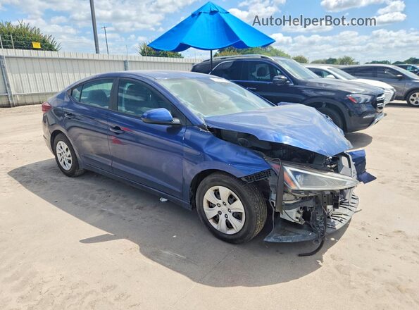 5NPD74LF1KH481161 2019 HYUNDAI ELANTRA Blue წინა მარჯვენა