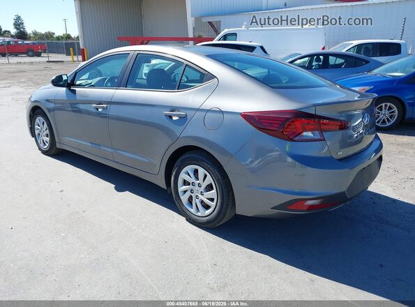 5NPD74LF1KH486036 2019 HYUNDAI ELANTRA Gray Rear left