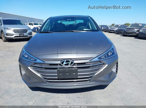 5NPD74LF1KH486036 2019 HYUNDAI ELANTRA Gray Rear interior view